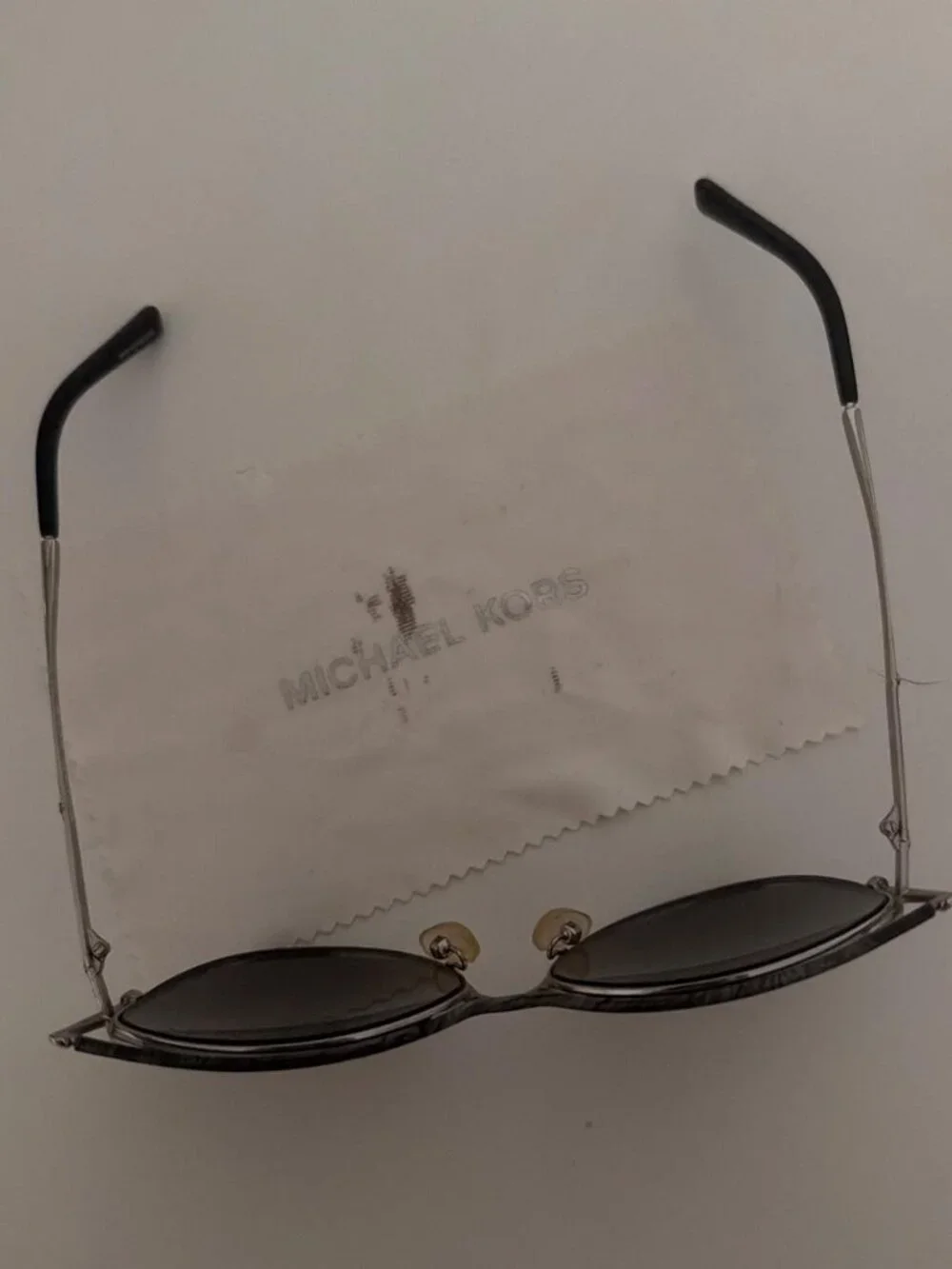 Silver cat eye sunglasses from Michael Kors